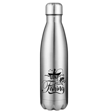 Gone Fishing Stainless Steel Water Bottle